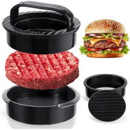 Detailed information about the product Upgraded 3 in 1 Non-Stick Hamburger Press Patty Maker, Durable Burger Press for Stuffed Burgers Sliders Veggie & Beef Patties Easy to Clean (Black)