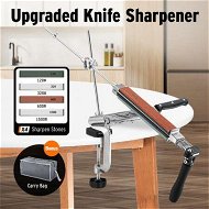 Detailed information about the product Upgraded Knife Sharpener Kit Professional Chef Knives Fix Angle Kitchen Sharpening System 4 Whetstones Sharp Edge Grind Honing Tool Scissors