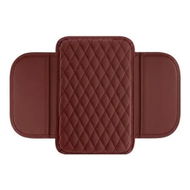 Detailed information about the product Upgraded Microfiber Leather Car Console Armrest Cover with 2 Storage Bags Red Universal Fit