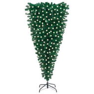 Detailed information about the product Upside-down Artificial Christmas Tree with LEDs 210 cm Green