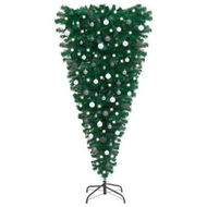 Detailed information about the product Upside-down Artificial Christmas Tree with LEDs&Ball Set 150 cm