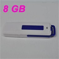 Detailed information about the product UR08 USB 2.0 Rechargeable Flash Drive Voice Recorder - Blue (8GB)