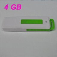 Detailed information about the product UR08 USB 2.0 Rechargeable Flash Drive Voice Recorder - Green (4GB)