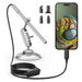 USB C Digital Microscope, 10X to 200X Magnification Portable Camera with 8 LED Lights, Handheld Rotating Metal Stand for Coin, Electronic. Available at Crazy Sales for $59.95