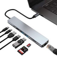 Detailed information about the product USB C Hub Multiport Adapter 8 In 1 Type C Docking Station Aluminum For MacBook ProXPS