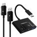 USB C Wireless HDMI Transmitter and Receiver,Casting Device Plug & Play Portable Extender,Streaming Video Audio from Laptop PC Smartphone to TV-Black. Available at Crazy Sales for $79.99