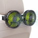 USB Car Cooling Fans for Backseat Dual Head Car Fan 3 Speeds 360 Degree Rotatable Vehicle Rear Headrest Fans 5V/2A Powerful (USB Plug). Available at Crazy Sales for $19.99