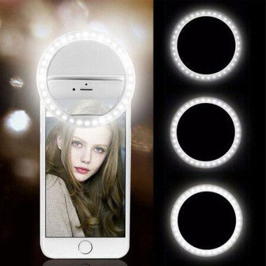 USB Charge Led Selfie Ring Light Cell Phone Lens LED Selfie Lamp Ring Selfie Light For IPhone Samsung Xiaomi Different Phone