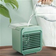 Detailed information about the product USB Chargeable Portable Air Conditioner, Mini Fan, Office Desktop, Green