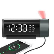 Detailed information about the product USB Charging Projection Alarm Clock, Adjustable Digital Clock Projector