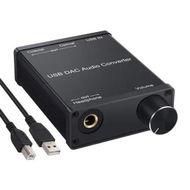 Detailed information about the product USB DAC and Headphone Amplifier, Coaxial, Optical, 6.35mm Headphone Output, USB to Coaxial S PDIF Digital to Analog Converter