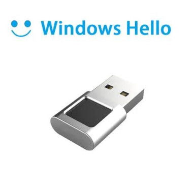 USB Fingerprint Reader Mini Fingerprint Scanner PC Dongle Windows Hello Fingerprint Reader for PC Laptop 360 Degree Touch for Windows 10/11