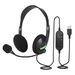 USB Headset with Microphone Noise Cancelling Stereo Wired Audio Control for Laptop PC Work From Home Office. Available at Crazy Sales for $14.99