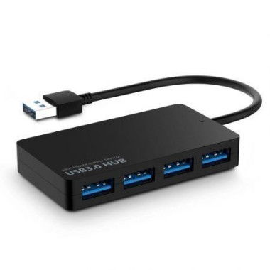 USB Hub 4-Port USB 3.0 Hub Ultra Slim Data Hub 4 Ports Hub For Mini Notebook PC USB Flash Drives Mobile HDD.