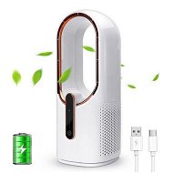 Detailed information about the product USB Rechargeable Desk Fan, Small Portable Table Fan with 3 Cooling Speeds, Touch Control Personal Fan for Bedroom, Office, Home, Outdoor (White)