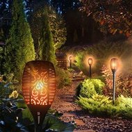 Detailed information about the product Utorch LED Solar Flickering Flame Torch Light Landscape Lighting