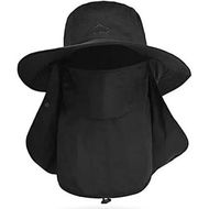 Detailed information about the product UV Sun Protected Wide Brim Fishing Hat with Detachable Face Cover & Detachable Neck Flap for Men and Women