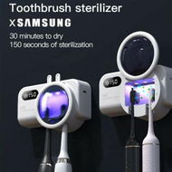 Detailed information about the product UVC LED Toothbrush Sanitizer Holder Automatic Induction Wall Mount Tooth Brush Holder Organizer-1 Pack