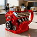 V8 Engines Stainless Steel Resin Cup,Personalized Coffee Mug with Insulated Handle,Perfect for Car Lovers Gifts. Available at Crazy Sales for $19.95