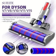 Detailed information about the product Vacuum Cleaner Motorhead,Compatible With Dyson V7 V8 V10 V11 V15 V8slim Soft Roller Brush Head with LED Lights,V Shape Turbo Bristle