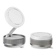 Detailed information about the product Vacuum Magnetic Phone Holder 360 Degree Rotatable Suction Cup Phone Mount,Foldable Vacuum Strong Magnet Cell Phone Stand for Car Smooth Surface(White)