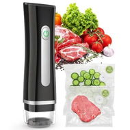 Detailed information about the product Vacuum Sealer for Food with Visible Water Tank,Handheld Saver Compact Vacuum Sealer Machine with 30 Reusable Bags for 6X Preservation & Fresh,Black