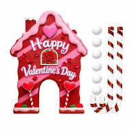 Detailed information about the product Valentine Golf Game Set With Candy Cane Club 6 Balls,Portable Golf Course Set,For Family Parties,Indoor And Office Fun Valentine Gift