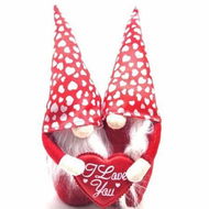 Detailed information about the product ValentineÂ¡Â¯s Day Decor Doll Red Heart Printed Gnome Plush Toy Ideal Gifts for Girlfriend