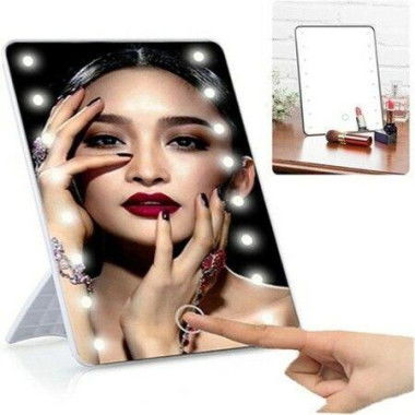 Vanity Mirror With Lights 16 LEDs Makeup Mirror With LED Touch Adjustable Light