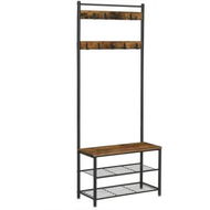 Detailed information about the product VASAGLE Coat Rack Stand Height 175 cm Rustic Brown