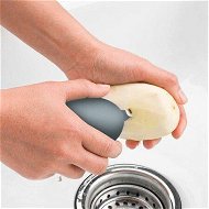 Detailed information about the product Vegetable Brush NonSlip Grip Potato Scrubber Veggie Brush With Flexible And Hard Bristles 2Pack