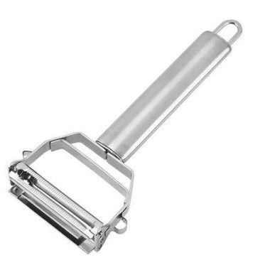 Vegetable Peeler, Stainless Steel 2 in 1 Julienne Vegetable Peeler Perfect for Carrot Potato Melon Gadget Vegetable Fruit