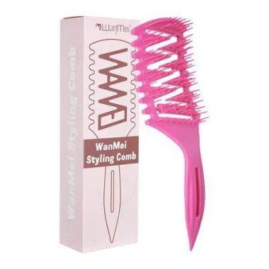 Vented Hair Brush, Detangling Brush for Curly,Thick,and Straight Hair,Wet and Dry Hair Brush for Detangling,Styling,Defining,Shaping Color Rose Red