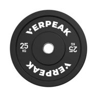 Detailed information about the product VERPEAK Black Bumper weight plates-Olympic (25kgx1) VP-WP-104-FP / VP-WP-104-LX