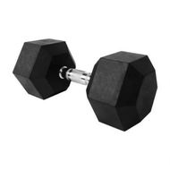 Detailed information about the product VERPEAK Rubber Hex Dumbbells 25kg -