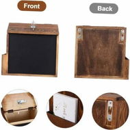 Detailed information about the product Versatile Collection Box: Rustic Charm for Donations and Feedback