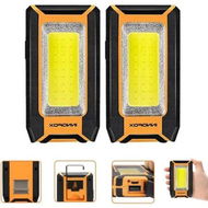 Detailed information about the product Versatile LED Magnetic Worklight: Illuminating Any Environment with 40W Power and Multiple Lighting Options(2 pack)