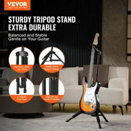 Detailed information about the product VEVOR Tripod Guitar Stand Floor-Standing Foldable 900-1200 mm Adjustable Height