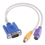 Detailed information about the product VGA To TV S-Video/RCA Out Converter Cable Adapter