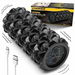 Vibrating Foam Roller Rechargeable High Density Massage Muscle Roller Back Roller Foam for Back Relief Muscle Recovery with 5 Speed. Available at Crazy Sales for $49.99