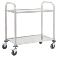 Detailed information about the product VidaXL 2-Tier Kitchen Trolley 107x55x90 Cm Stainless Steel