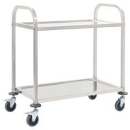 Detailed information about the product VidaXL 2-Tier Kitchen Trolley 87x45x83.5 Cm Stainless Steel