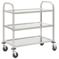 Detailed information about the product VidaXL 3-Tier Kitchen Trolley 107x55x90 Cm Stainless Steel