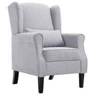 Detailed information about the product vidaXL Armchair Light Grey Fabric