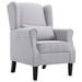 vidaXL Armchair Light Grey Fabric. Available at Crazy Sales for $469.95