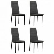 Detailed information about the product VidaXL Dining Chairs 4 Pcs Dark Grey Fabric