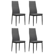 Detailed information about the product VidaXL Dining Chairs 4 Pcs Light Grey Fabric