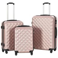 Detailed information about the product vidaXL Hardcase Trolley Set 3 pcs Rose Gold ABS
