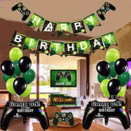 Detailed information about the product Video Game Birthday Decorations Party Balloons Happy Birthday Banner For Birthday Party Game Party