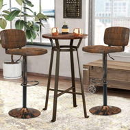 Detailed information about the product Vintage Bar Stools With Adjustable Height For Kitchen